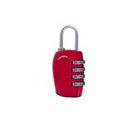SFCNCVBTBX Candado de contraseña 4 dígitos, popular, 6 colores, for casillero gimnasio, antirrobo, con combinación, for equipaje, viaje, seguridad, herrajes aleación zinc candado(Rosso)