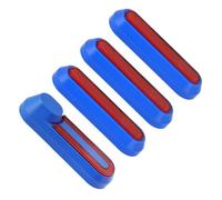 SFCNCVBTBX Cubierta protectora de rueda trasera Compatible for Xiaomi 1S Pro 2 MI3, tapa cubo patinete eléctrico, protección reflectante Accesorios para scooter(Blue Red 4pcs)
