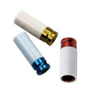 SFCNCVBTBX Juego de 3 piezas/caja fundas protectoras for neumáticos 17, 19 y 21 mm (1/2"), color negro, for quitar tuercas coche proteger los contornos las ruedas Toma de corriente