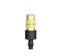 SFCNCVBTBX Rociador ajustable de latón con boquilla nebulizadora cobre 1/4" for riego por nebulización jardín, manguera 4/7 mm, aspersor atomizador(50PCS)