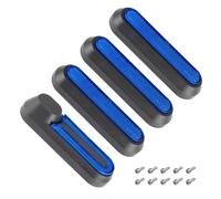 SFCNCVBTBX Scooter eléctrico Nueva Cubierta de Rueda Tapa Cubo Carcasas Protectoras Pegatinas Reflectantes Compatible for Xiaomi Compatible for Mi 1S Accesorios para scooter(Black Blue)
