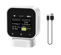 SFD-02 Monitor de calidad del aire 4 en 1 con detección de humedad de temperatura TVOC para la gestión de seguridad del entorno interior de la oficina en casa