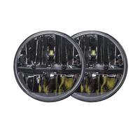 SFDSG Faros delanteros 1 Par De Luces Conducción 7 Pulgadas Faros Delanteros H4 Hi-Lo Para Land Para Rover Para Defender Para Hummer Delanteras Coche Faro de carretera
