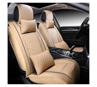 SFDSG Fundas Asientos Coche Funda Asiento Coche Cuero PU para Ford para Focus para MK2 para Edge para Explorer Accesorios Protector Asiento(Beige 2)