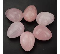 Sfera di cristallo grande DIMENSIONE1 Pz 50x35mm Uovo di Yoni Uovo di Quarzo Rosa Naturale Forato per Esercizio di Kegel Muscolo Pelvico