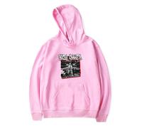 Sfera Ebbasta Merch - Sudadera con capucha de manga larga para fanáticos, trajes casuales para hombres y mujeres, rosa, L