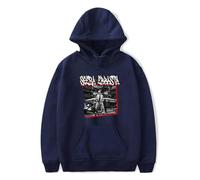 Sfera Ebbasta Merch - Sudadera con capucha de manga larga para fanáticos, trajes casuales para hombres y mujeres, azul marino, XS
