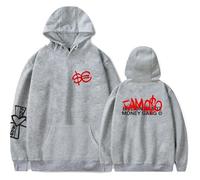 Sfera Ebbasta Merch - Sudadera con capucha y estampado clásico de manga larga para fanáticos, trajes casuales para hombres y mujeres, gris, XXL