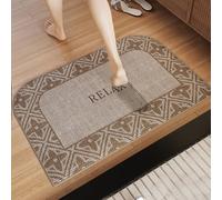 SFgFGfcghC Alfombrilla de baño Tejida de Lino con Esponja Espesa, Absorbente de Agua, Alfombrilla Antideslizante para los pies, de Secado rápido y Resistente a Las Manchas para baños,80 * 120cm