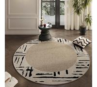 SFgFGfcghC Sala de Estar, Estilo francés Redondo, habitación sin Mantenimiento, Dormitorio, mesita de Noche, Alfombra del hogar,h,diameter140cm