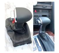 SFIWFOGD Pomo de cambio de marchas automático compatible con Audi A6 C6 A3 A4 B8 A5 Q5 Q7 2009 2010 2011 2012 2013 2014 Bota de palanca de cambios (Color : Gray)