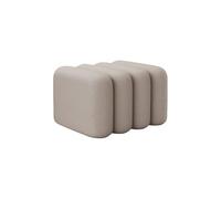 SFJATTA Banco para el pie de Cama Lana de Cordero, Banco tapizado para recibidor con diseño Moderno de Ondas, Blanco Crema para Dormitorio, Zapatero Estilo Teclas de Piano(Gray,80 * 37 * 36cm)