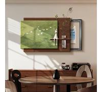 SFJATTA Decoración artística de pared en 3D con efecto arenisca para cubrir cajas de contadores eléctricos: cuadro decorativo deslizante (sistema de empuje y tracción) para entradas(Brown,55 * 40cm)