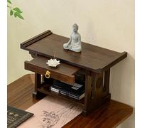 SFJATTA Mesa de Altar con Espacio de Almacenamiento, Mesa de Altar de meditación de bambú, para Salas de Estar, santuarios y templos.(40 * 25 * 28cm)