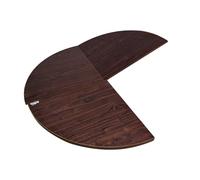 SFJATTA Mesa Redonda Plegable, extensión para Mesa de Comedor, Tablero Redondo Plegable de Gran diámetro, Mesa para Catering, Banquetes y Fiestas sin Patas(Walnut,240cm/94.5")