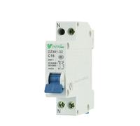 SFJSFIMQ 1P+N 1 Polos 6A 10A 16A 20A 25A 32A 40A 63A 230V~ Mini disyuntor C Tipo C Curva Protectora DZ391-32 C16(32A)