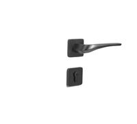 SFJSFIMQ Cerradura de Puerta de Madera for Dormitorio, Color Gris Perla, for Interiores, Cerradura magnética silenciosa for Puerta Dividida(F78 L56 Black Nickel Single Lock)