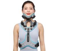 SFKLYU Órtesis Correctora Postura Cuello Columna Vertebral, Dispositivo Tracción Cervical Torácica, Halo Torácico Ajustable Cabeza, Cuello Pecho Aliviar Dolor Presión Columna Vertebral.,A2