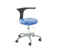 SFKLYU Silla Dental Móvil Ajustable, Taburete para Médico y Asistente con Reposabrazos y Rotación de 360° - Ideal para Consultorios, Talleres, Oficinas y Escritorios