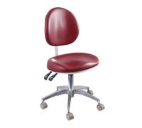 SFKLYU Sillón Dental Ergonómico, Silla Médica Ajustable, Taburete para Odontólogo, Respaldo Inclinable, Asiento Giratorio, con Ruedas para Higienistas Dentales,A4