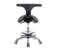 SFKLYU Taburete Ergonómico con Asiento Dividido, Silla de Escritorio Multiusos, Silla de Dibujo Ajustable con Ruedas para Clínicas, Spas, Salones de Masaje y Estudios,A2,430~530mm