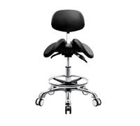 SFKLYU Taburete Ergonómico con Asiento Dividido, Silla Médica y Dental Ajustable, Taburete para Dentistas y Médicos: Ideal para Clínicas, Spas, Salones de Masaje y Estudios,A2,540~740mm