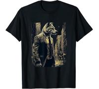 SFMTRTAO Wallstreet Wolf T-Shirt Men Black L