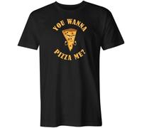 SFMTRTAO You Wanna Pizza ME T-Shirt Men Black S