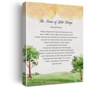 SFNGXXAG Inspirational Quote Watercolor Canvas Print When Despair for the World Grows in Me for Home Decor(Framed,08x12inch(20x30cm))