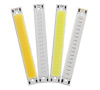 SFNGXXAG Low Voltage Lights 10pcs LED COB Strip Light Bulb 8mm x 60mm 3W LED Work Floodlight Source Chip Beads DC 3V for DIY Lamp Bright Red Blue White Household Bulbs (Color : Blue)