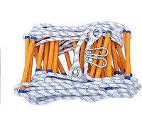 SFNIOKFG Escalera de Cuerda Suave, Escalera de Escape contra Incendios, Cuerda de Escalada, Escalera de Resina ignífuga, Cuerda de Nailon, Peso de hasta 420kg, Escalera de Cuerda para Adult