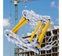 SFNIOKFG Escalera de Escape de Incendios de 5 Metros Cuerda de Rescate Antideslizante Capacidad de Peso de hasta 450 kg Escalera de Nylon Escalada en el hogar Escape de Incendios/6M/