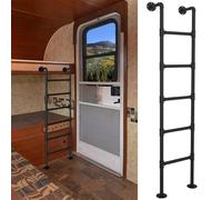 SFNIOKFG Escalera de Hierro Industrial Resistente para literas de RV/Dormitorio, Escalera de Salida de 100-300 cm, escaleras Colgantes montadas en la Pared del sótano para Escalada Segura,