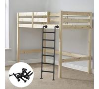 SFNIOKFG Escalera de Metal de 100 a 300 cm para Montaje en Pared, para Entrada y Salida de áticos, literas, sótanos, Ventanas, con Kit, Carga 150 kg/330 LB (160 cm/63 Pulgadas)