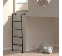 SFNIOKFG Escalera de Metal Negra de 47"/49"/50"/52"/59"/79'' para Loft, Escalera para litera, Escalera de Salida de Ventana montada en la Pared para Subir con Seguridad, tamaño personalizab