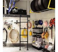 SFNIOKFG Escalera de Metal Negra para Garaje, Escalera Industrial de Hierro Forjado para Ventana, Escalera de Escalada para literas, Loft, Autocaravana, Barco, Dormitorio, Biblioteca, Carga