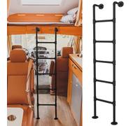 SFNIOKFG Escalera de Metal Negra para litera de RV de 47/49/50/52/59/79 Pulgadas para Loft de casa, Escalera de Salida de sótano, Escalera de Subida Que Ahorra Espacio para Dormitorio, bibl