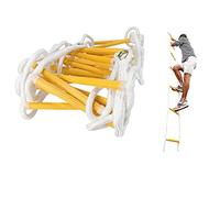 SFNIOKFG Escalera Suave de Nylon Redonda para Exteriores, Escalera de Escape contra Incendios, Cuerda, Escalera de línea de Vida para el hogar, Escalera de Motor para Escalar en el h