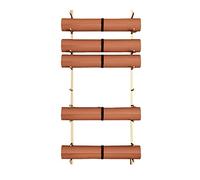 SFNIOKFG Estante de Pared para Almacenamiento de esterillas de Yoga, Soporte de Espuma de Metal para esterillas, Organizador Grande de Accesorios Deportivos, Estante de exhibición para Este