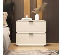 SFNIOKFG Mesita de Noche de Lujo de Madera Maciza, mesita de Noche Moderna con 2 cajones, mesita de Noche pequeña, Mesa Auxiliar Minimalista con Almacenamiento para Dormitorio, Sala de Esta