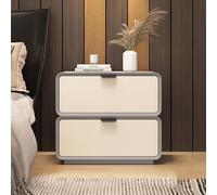 SFNIOKFG Mesita de Noche de Madera Maciza de Lujo, mesita de Noche Moderna con 2 cajones, mesita de Noche pequeña, Mesa Auxiliar Minimalista con Almacenamiento para Dormitorio, Sala de Esta