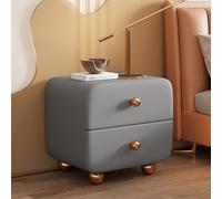 SFNIOKFG Mesita de Noche de Madera Maciza, mesita de Noche de Lujo con 2 cajones para Dormitorio y Sala de Estar, Capacidad de Peso Resistente, no Requiere ensamblaje (50 x 40 x 50 cm (20 x