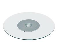 SFNIOKFG Plato Giratorio De Vidrio Templado Perezoso Mesa De Comedor Redonda Giratoria Plato De Servicio De Mesa Grande Bandeja Giratoria Transparente con Centros De Mesa con Cojinete Silen