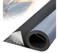 SFNSM Membrana impermeabilizante EPDM de 50 mil para contrapiso de techo, 7,5 m x 101,6 cm, materiales de goma autoadhesivos, rollo de techo resistente para patio, caravana, techo de metal (superficie