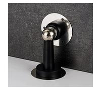 SFOCQVISH Tope de Puerta Sin taladrar Pestillo de Puerta, Tope de Puerta de pie, Tope de Puerta magnético, Tornillos de Tope de Puerta de Acero Inoxidable Cepillado for un Montaje más Fuerte(Noir)