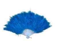 SFOIKVG Abanico Plumas 1 Uds. Abanico de plumas y esponjoso for mujer, vestido elegante mano for boda, abanico chino, plegable para Bailar(Color-E)