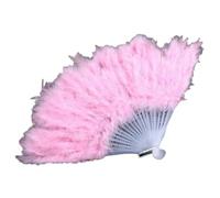 SFOIKVG Abanico Plumas Abanico de plumas for boda, abanicos no plegables mano for novia, accesorios decoración del hogar for sesión fotos para Bailar(Pink)