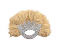 SFOIKVG Abanico Plumas Abanico de plumas mano for novia Decoración for ceremonia boda for mujer for regalar a los invitados para Bailar(Apricot)