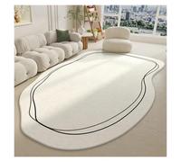 SFOIKVG Alfombra Alfombras Alfombra De Sala Estar Área Grande Y Esponjosa Decoración del Hogar Blancas for Los Pies Cama Dormitorio Shaggy para el hogar(5-YD,160x200cm)