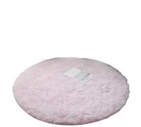 SFOIKVG Alfombra Alfombras Redondas de 40/60cm, alfombras peludas Antideslizantes, Alfombra for Sala Estar y Dormitorio, esponjosa for el Suelo, for habitación para el hogar(Pink,60CM)